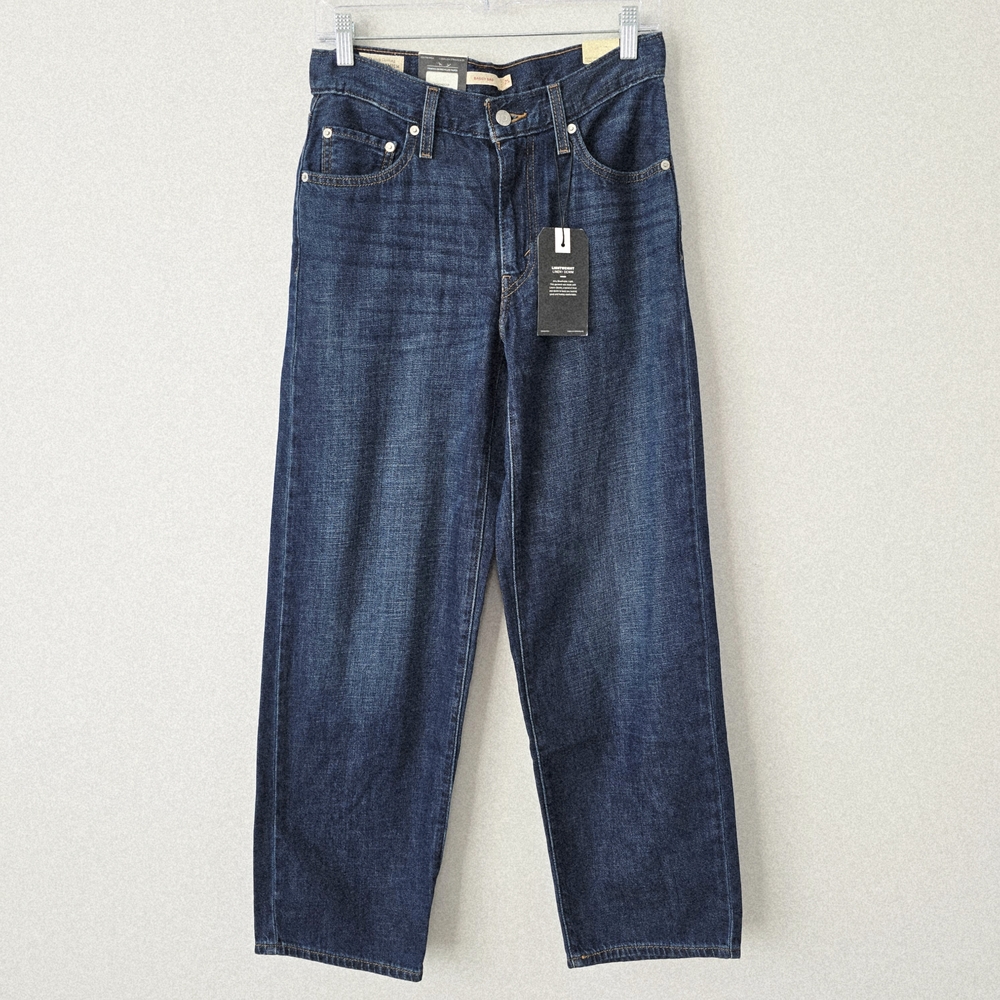 Levi's Baggy Dad Jeans Women 25 Dark Wash NWT